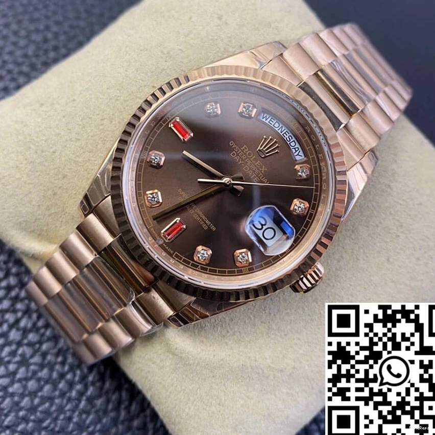 Day Date Rose Factory EW Rolex Gold 118235 1120